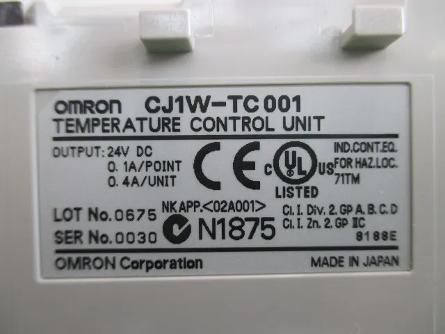 오므론 CJ1W-TC001 시퀀서(PLC) 상세 이미지 - ASKINDEX 코리아