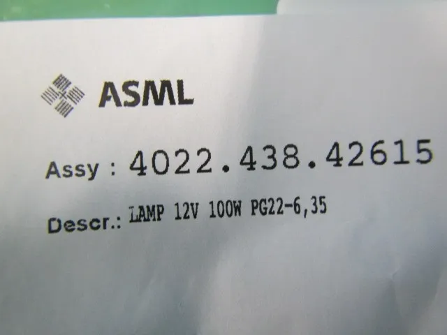 ASML SERV・438・42615 할로겐 광원 (램프) 상세 이미지 - ASKINDEX 코리아