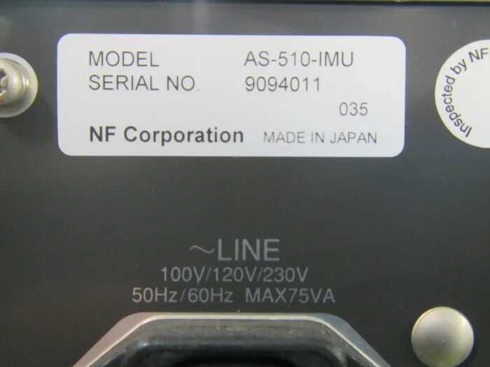 nf 회로 설계 블록 ＡＳ－510-ＩＭＵ 임피던스 분석기 상세 이미지 - ASKINDEX 코리아