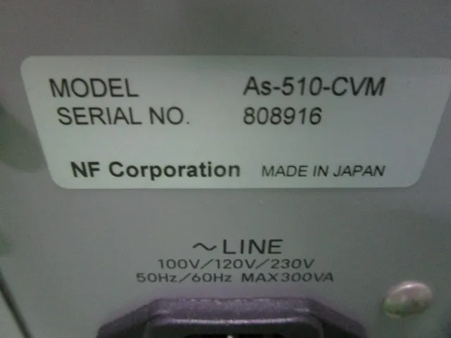 NF AS-510-CVM 전극 특성 분석 장치 상세 이미지 - ASKINDEX 코리아