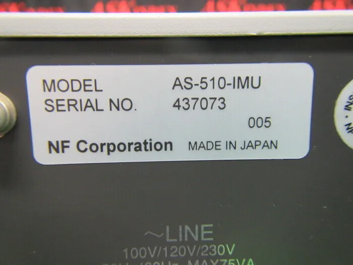 nf 회로 설계 블록 ＡＳ－510-ＩＭＵ 임피던스 분석기 상세 이미지 - ASKINDEX 코리아