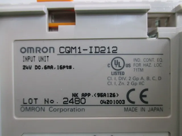 오므론 CQM1-ID212 시퀀서(PLC) 상세 이미지 - ASKINDEX 코리아