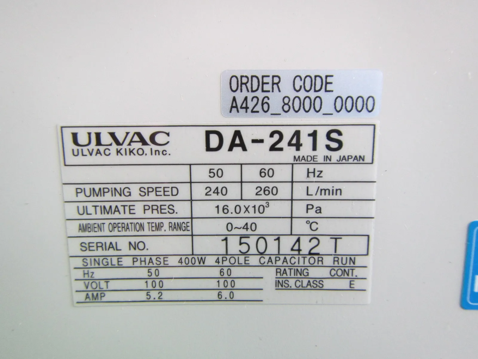 알백 DA-241S 다이어프램 펌프 상세 이미지 - ASKINDEX 코리아