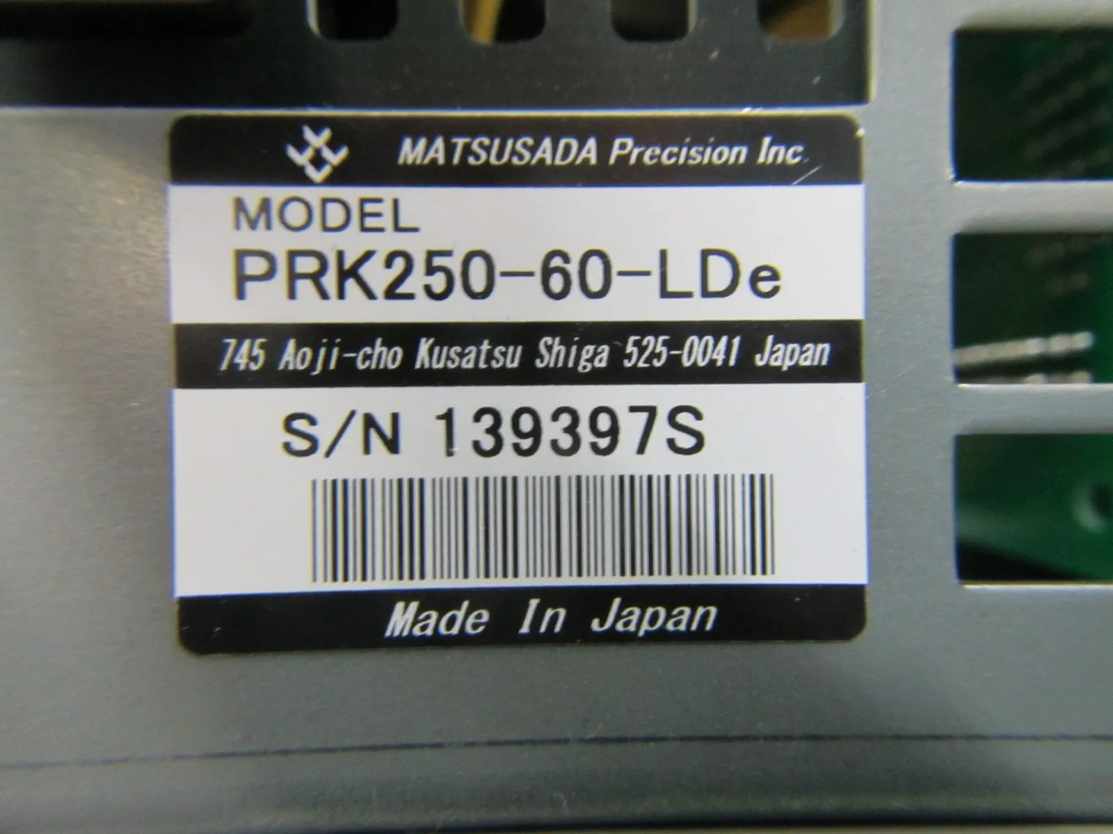 松定プレシジョン PRK250-60-Lde DC 전원 공급 장치 상세 이미지 - ASKINDEX 코리아