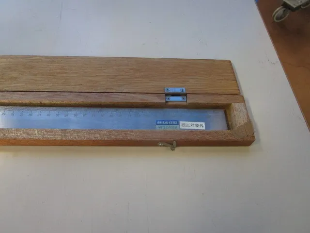 Obishi Keiki Seisakusho A形 Straight edge (with scale) Detail Image - ASKINDEX Korea
