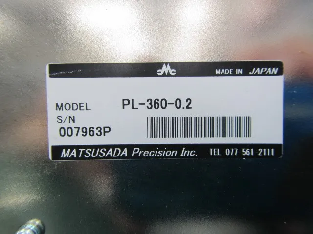 松定プレシジョン PL360-0.2 DC 전원NG 상세 이미지 - ASKINDEX 코리아