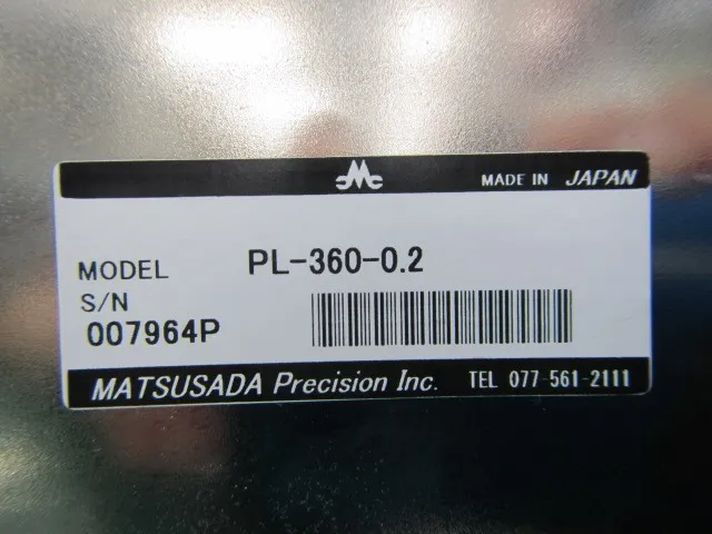 松定プレシジョン PL360-0.2 DC 전원NG 상세 이미지 - ASKINDEX 코리아