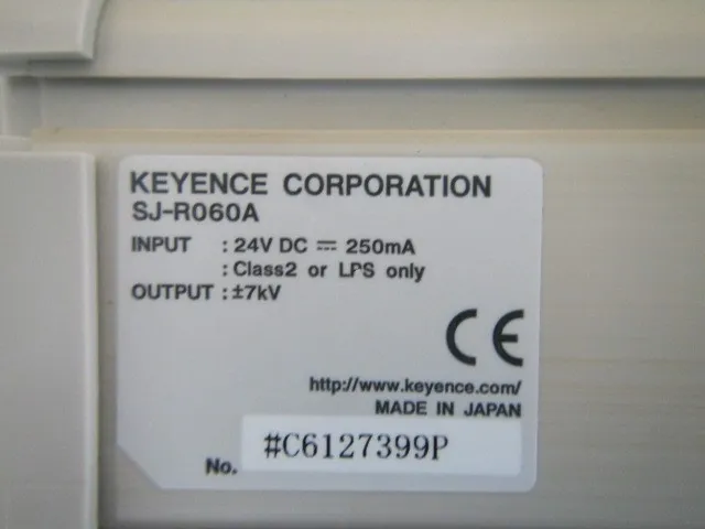 Keyence SJ-R060A 이오나이저 (바 / 컨트롤러 내장 / 전원 없음) 상세 이미지 - ASKINDEX 코리아