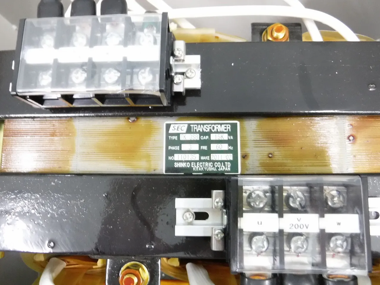 Shinko Electric TK-3SB Transformer 220V→200V Detail Image - ASKINDEX Korea