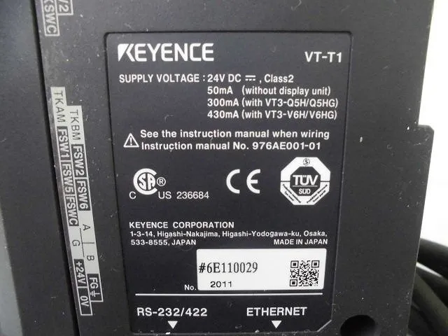 Keyence VT3-Q5HG 터치 패널 상세 이미지 - ASKINDEX 코리아
