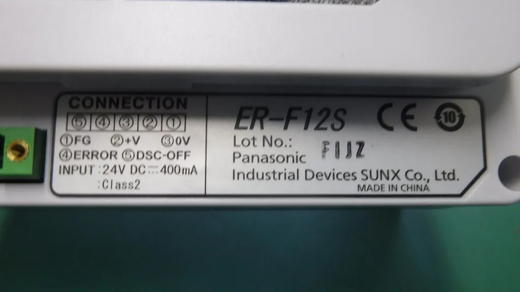 SUNX ER-F12S Ionizer Detail Image - ASKINDEX Korea