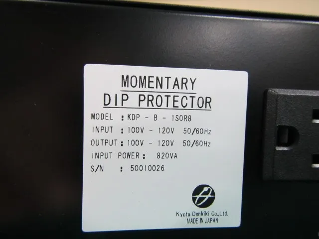 Kyoto Electrical Equipment KDP-G-1SOR8 Instantaneous voltage drop protection device Detail Image - ASKINDEX Korea