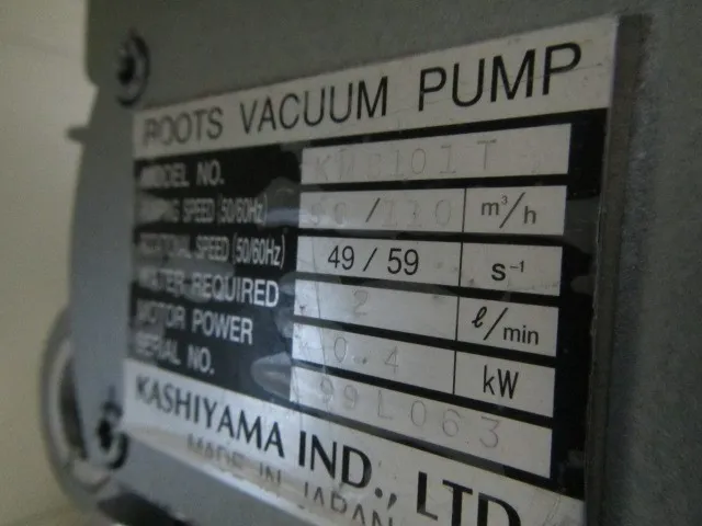 Kashiyama HC30A Vacuum pump (set) Detail Image - ASKINDEX Korea