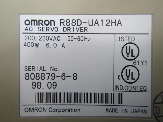 오므론 R88D-UA12HA AC 서보 모터 드라이버 상세 이미지 - ASKINDEX 코리아