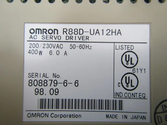 오므론 R88D-UA12HA AC 서보 모터 드라이버 상세 이미지 - ASKINDEX 코리아