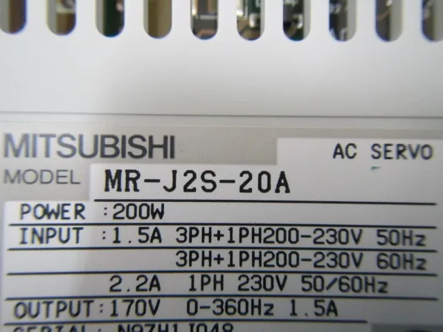 미쓰비시 MR-J2S-20A AC 서보 앰프 상세 이미지 - ASKINDEX 코리아