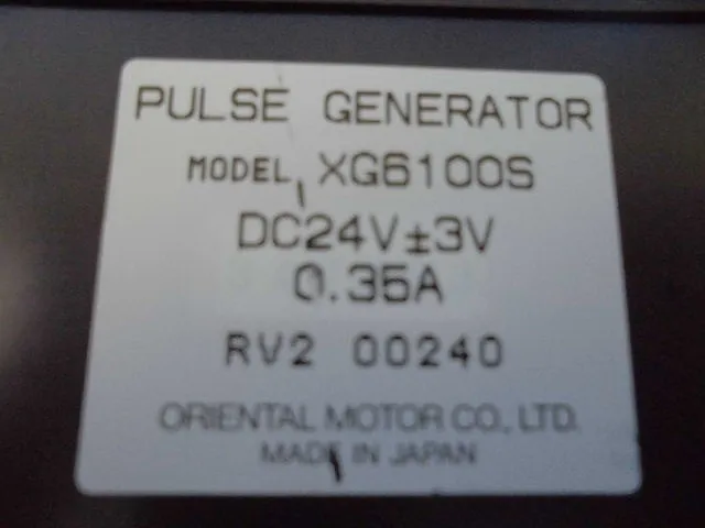 Oriental Motor XG6100S pulse generator Detail Image - ASKINDEX Korea