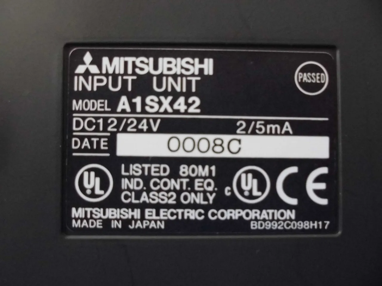 미쓰비시 전기 A1SX42 시퀀서(PLC) 상세 이미지 - ASKINDEX 코리아