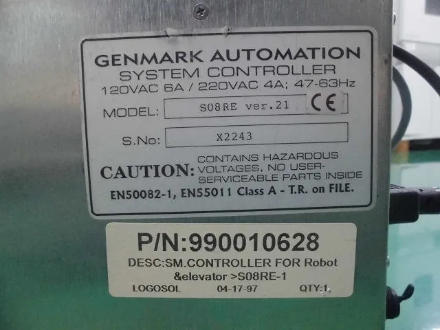 GENMARK AUTOMATION S08RE ver,21 Transport robot set Detail Image - ASKINDEX Korea
