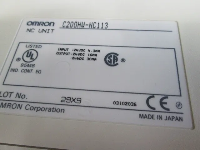 오므론 C200HW-NC113 시퀀서(PLC) 상세 이미지 - ASKINDEX 코리아