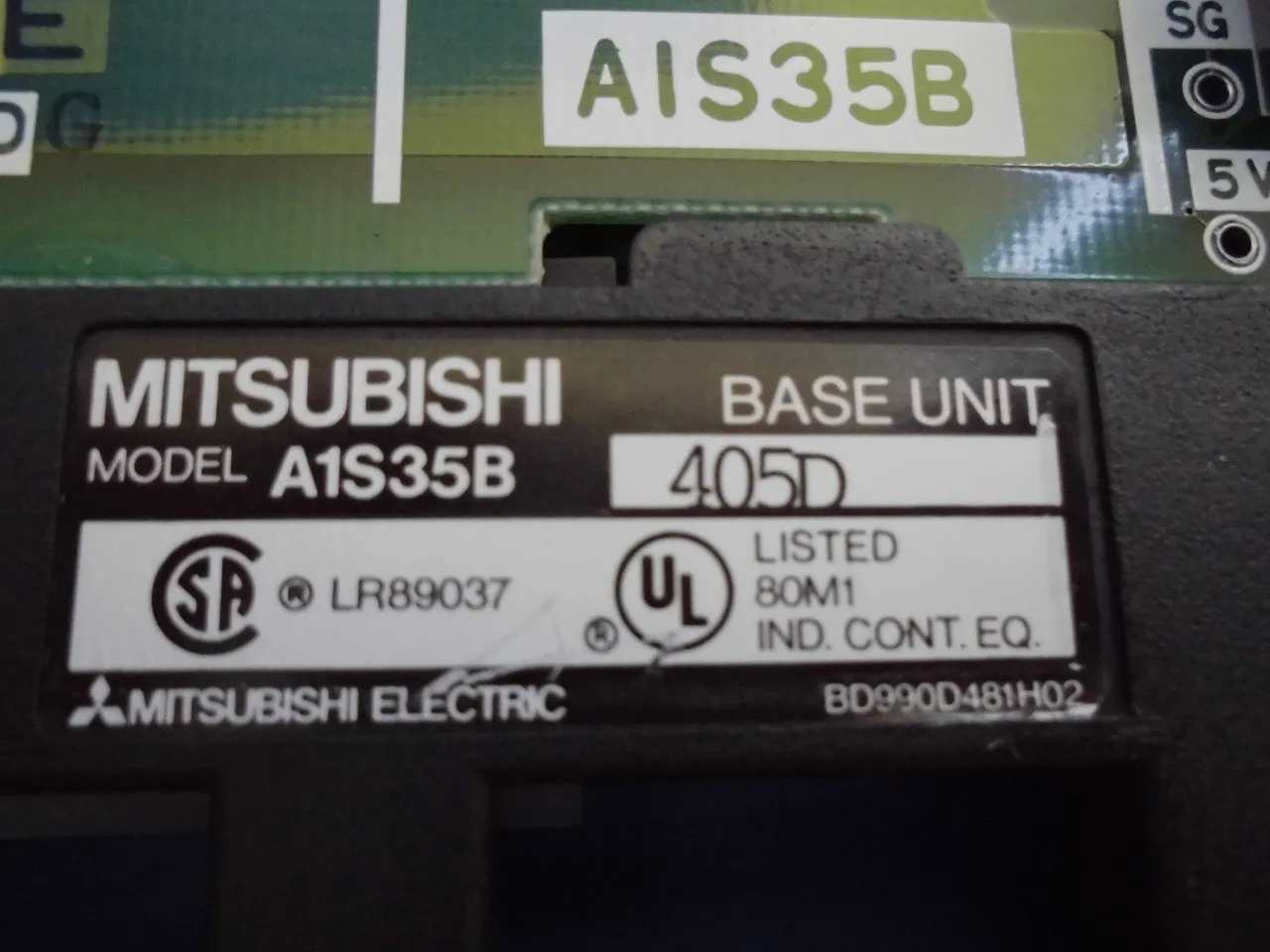 미쓰비시 전기 A1S35B PLC 시퀀서 (베이스 유닛) 상세 이미지 - ASKINDEX 코리아