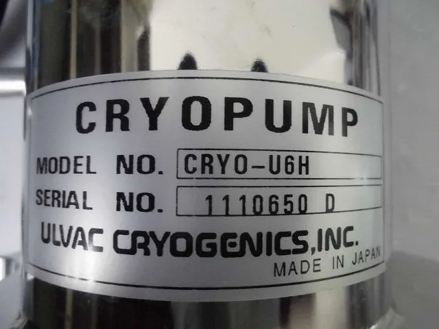 Albuck CRYO-U6H Cry -pump Detail Image - ASKINDEX Korea
