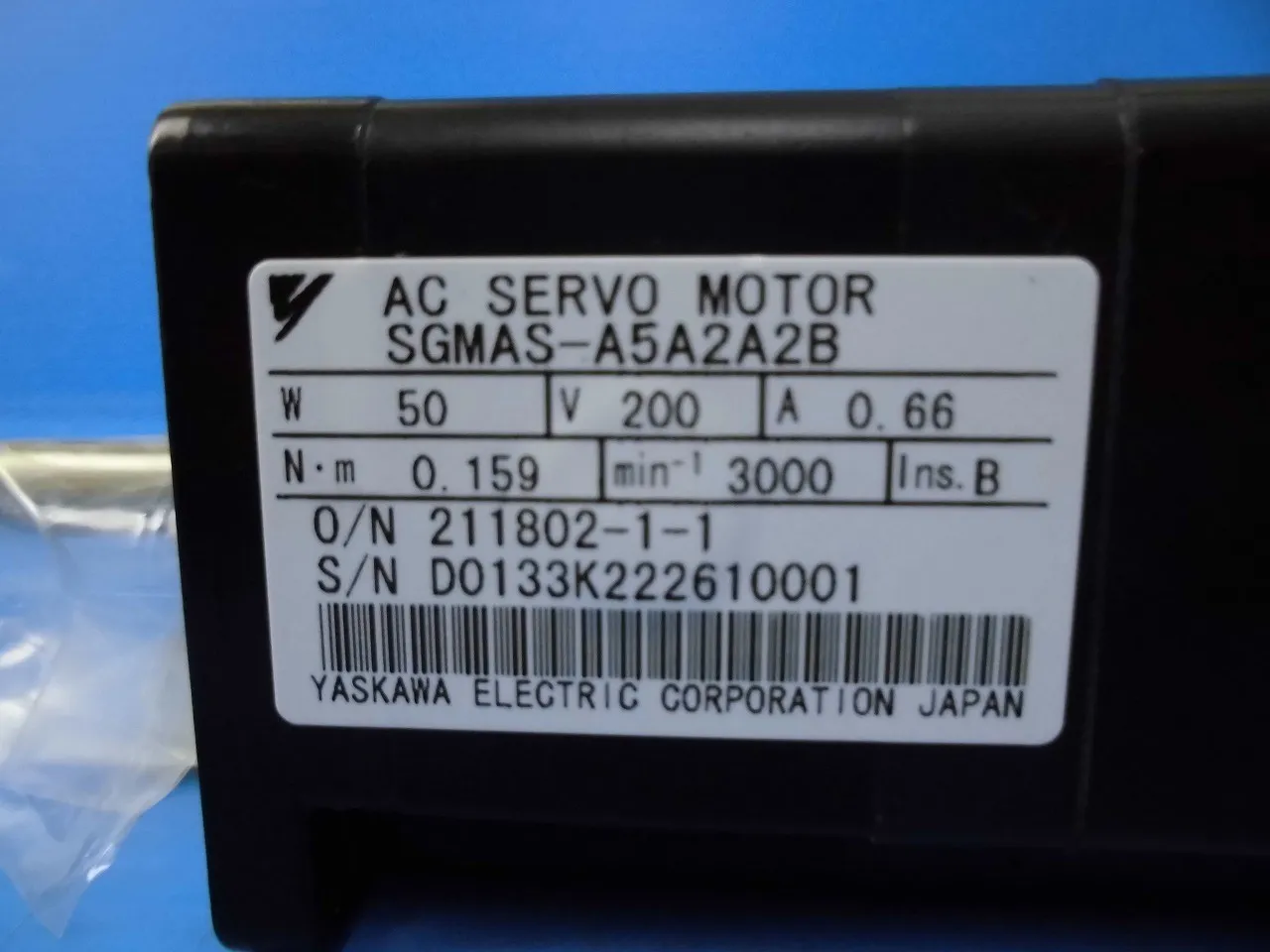 야스카와 전기 SGMAS-A5A2A2B AC 서보 모터 상세 이미지 - ASKINDEX 코리아