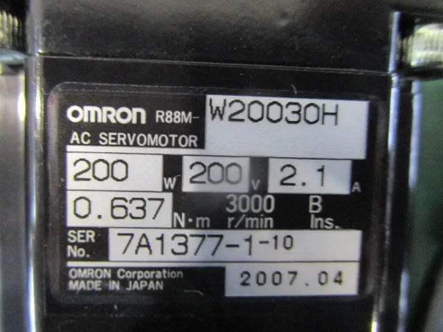 오므론 R88M-W20030H AC 서보 모터 상세 이미지 - ASKINDEX 코리아
