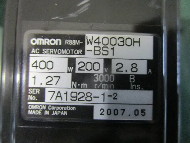 오므론 R88M-W40030H-BS1 AC 서보 모터 상세 이미지 - ASKINDEX 코리아