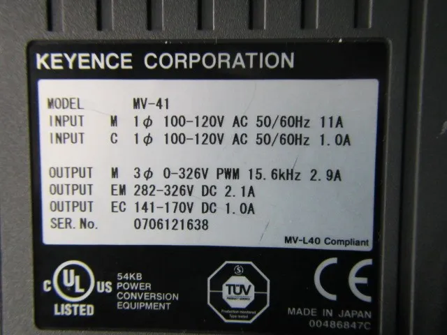 Keyence MV-41 서보 앰프 상세 이미지 - ASKINDEX 코리아