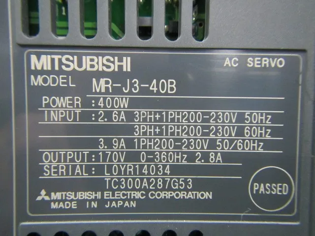 미쓰비시 MR-J3-40B 서보 앰프 상세 이미지 - ASKINDEX 코리아