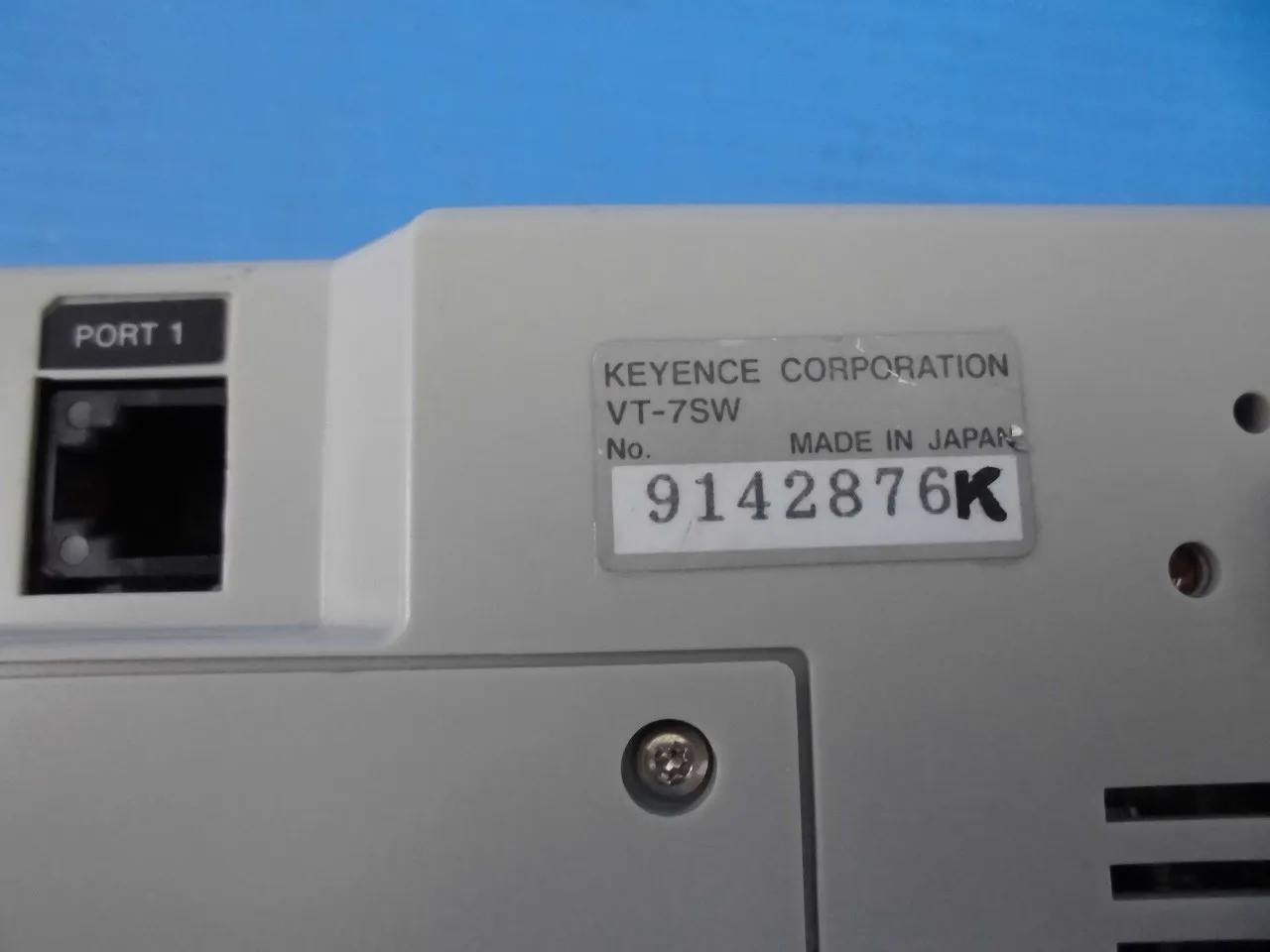 Keyence VT-7SW 터치 패널 상세 이미지 - ASKINDEX 코리아
