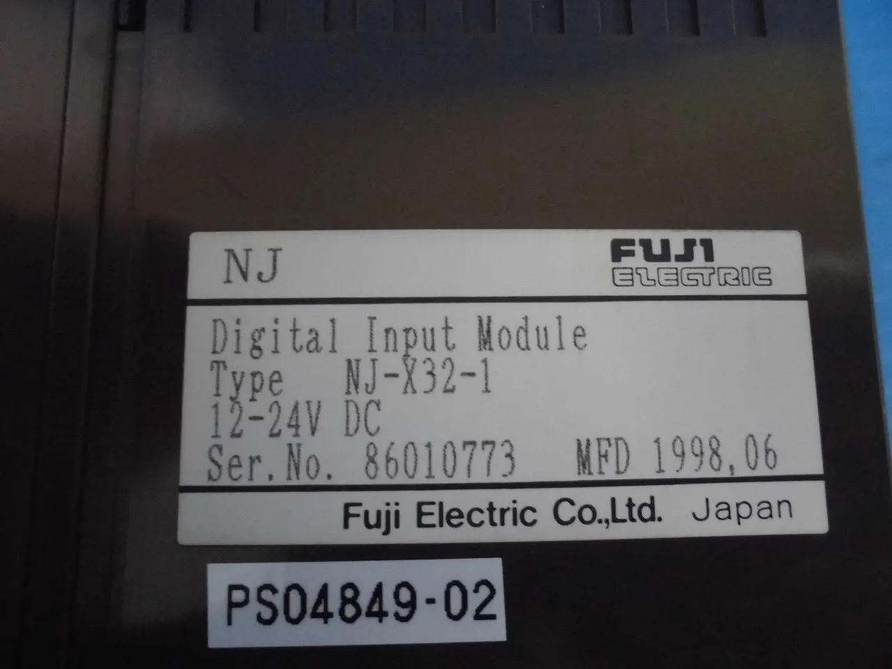 후지 전기 NJ-X32-1 시퀀서(PLC) 상세 이미지 - ASKINDEX 코리아