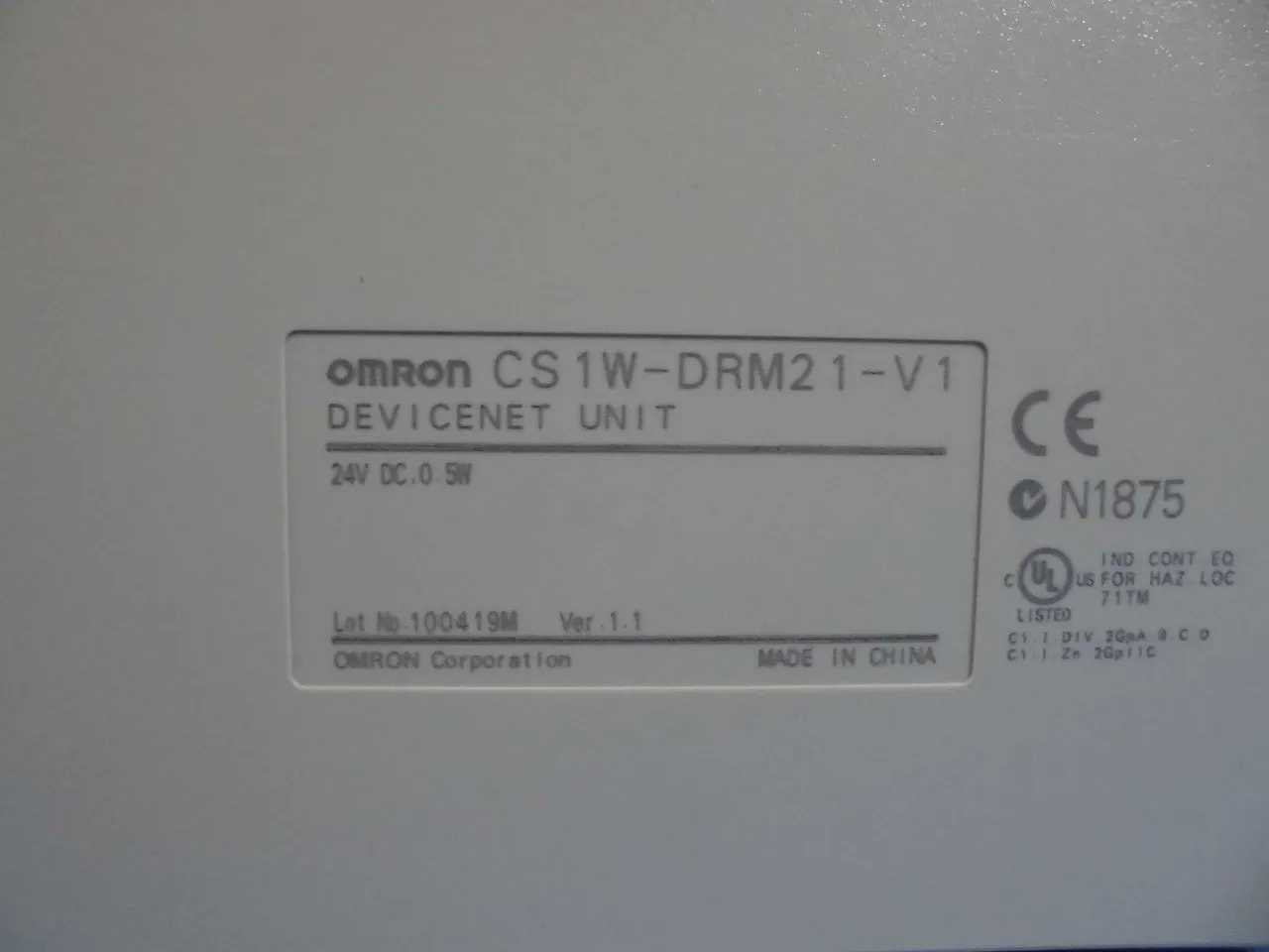 오므론 CS1W-DRM21-V1 시퀀서(PLC) 상세 이미지 - ASKINDEX 코리아