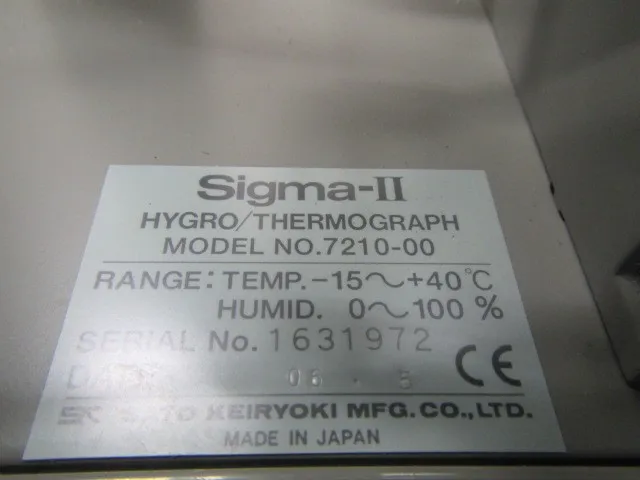 Sato Measuring Instrument Manufacturing Co., Ltd. Sigma-Ⅱ(7210-00) Temperature and humidity recorder Detail Image - ASKINDEX Korea