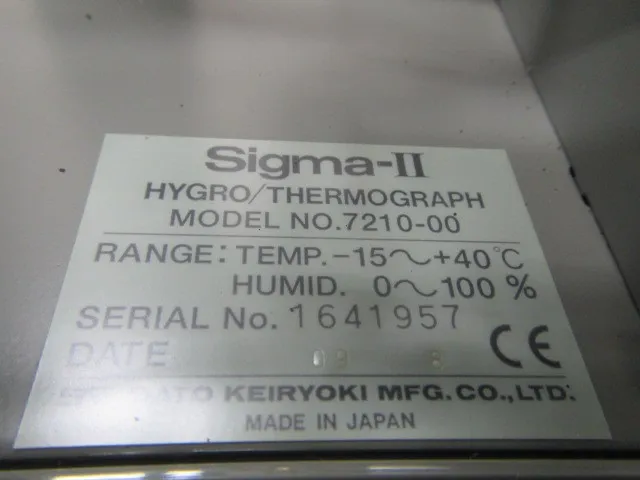 Sato Measuring Instrument Manufacturing Co., Ltd. Sigma-Ⅱ(7210-00) Temperature and humidity recorder Detail Image - ASKINDEX Korea