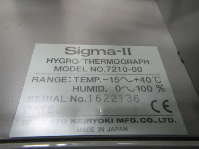 Sato Measuring Instrument Manufacturing Co., Ltd. Sigma-Ⅱ(7210-00) Temperature and humidity recorder Detail Image - ASKINDEX Korea