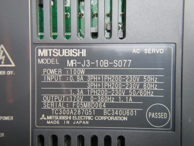 미쓰비시 MR-J3-10B-S077 AC 서보 앰프 상세 이미지 - ASKINDEX 코리아
