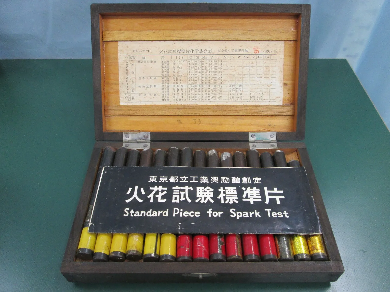 Yamamoto Scientific Instruments Research Institute  Spark test standard Detail Image - ASKINDEX Korea