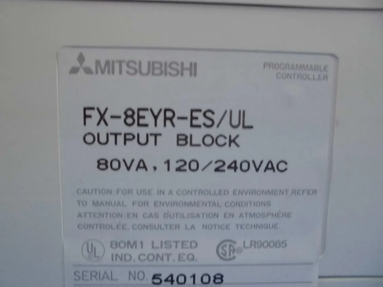 미쓰비시 전기 FX-8EYR-ES/UL 시퀀서(PLC) 상세 이미지 - ASKINDEX 코리아