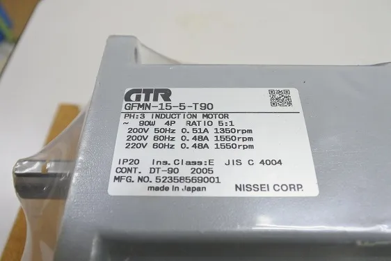 니세이 GFMN-15-5-T90 유도 모터 상세 이미지 - ASKINDEX 코리아