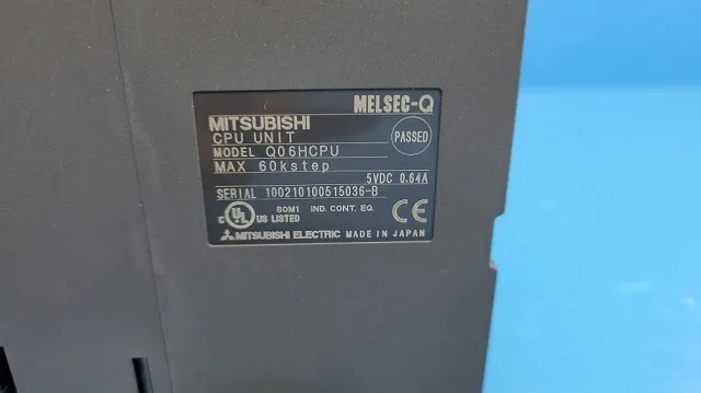 Mitsubishi Electric Q06HCPU Sequencer (PLC) (CPU unit) Detail Image - ASKINDEX Korea