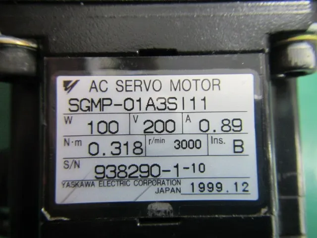 야스카와 전기 SGMP-01A3SI11 AC 서보 모터 상세 이미지 - ASKINDEX 코리아