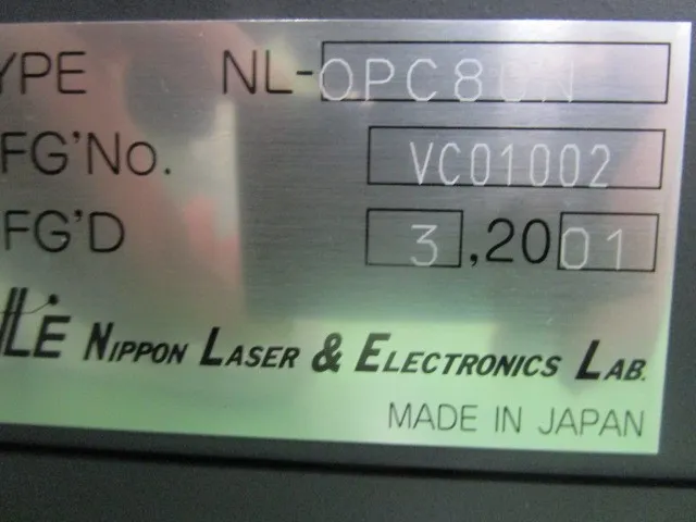 Japan Laser Electronics NL-OPC80N Osmium Plasma Coater Detail Image - ASKINDEX Korea
