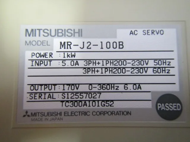 미쓰비시 MR-J2-100B AC 서보 모터 드라이버 상세 이미지 - ASKINDEX 코리아