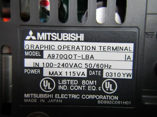 미쓰비시 A970GOT-LBA 터치 패널 상세 이미지 - ASKINDEX 코리아