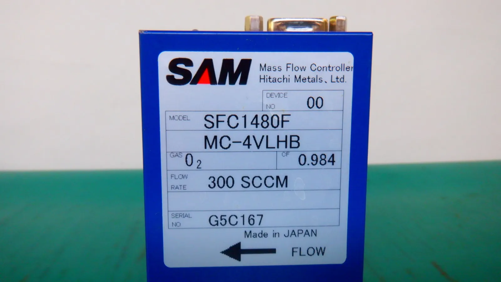 Hitachi Metals SAM SFC1480F Mass Flow Controller Detail Image - ASKINDEX Korea