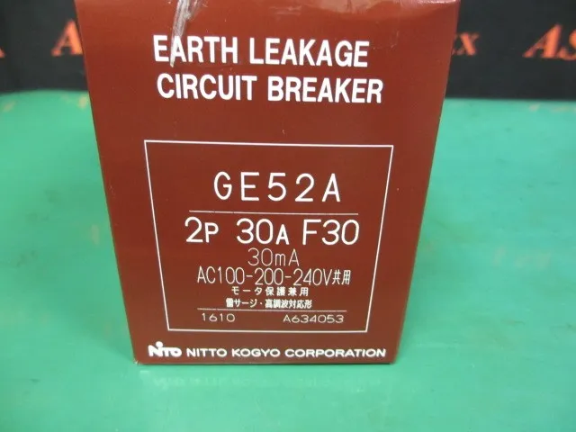 Nitto Kogyo GE52A 2P 20A F30GE52A 2P 30A F30 earth leakage breaker Detail Image - ASKINDEX Korea