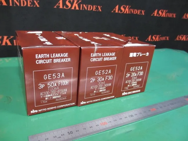 닛토 공업 GE52A 2P 20A F30GE52A 2P 30A F30 누전 차단기