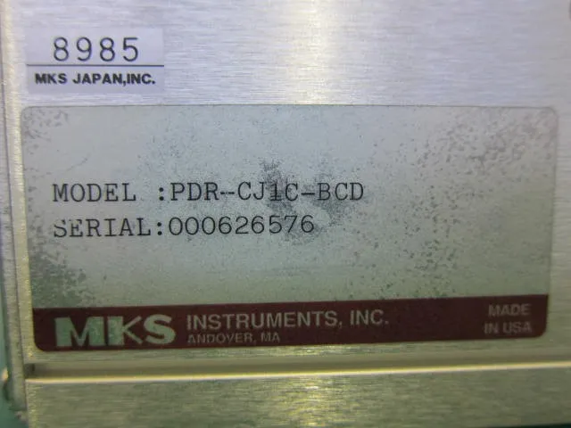 MKS PDR-CJ1C-BCD 버러트론 진공계 상세 이미지 - ASKINDEX 코리아